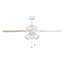 Ventilateur de plafond blanc mat intérieur / extérieur 52 po avec trois ampoules DEL 3000K Stellant II-903346048-903346060