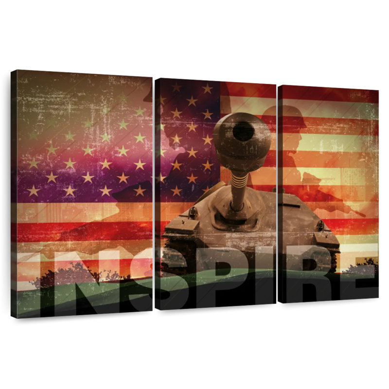 Inspire militaire, H 24 po x l 38 po