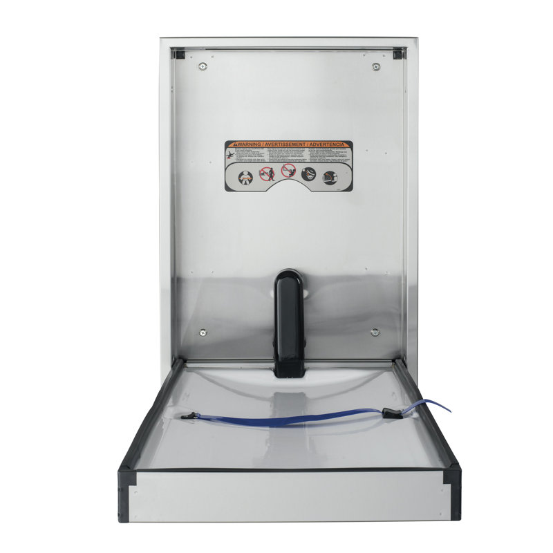 Vertical Recessed Stainless Steel Changing Station