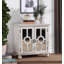Armoire de rangement classique avec portes miroir-203604255