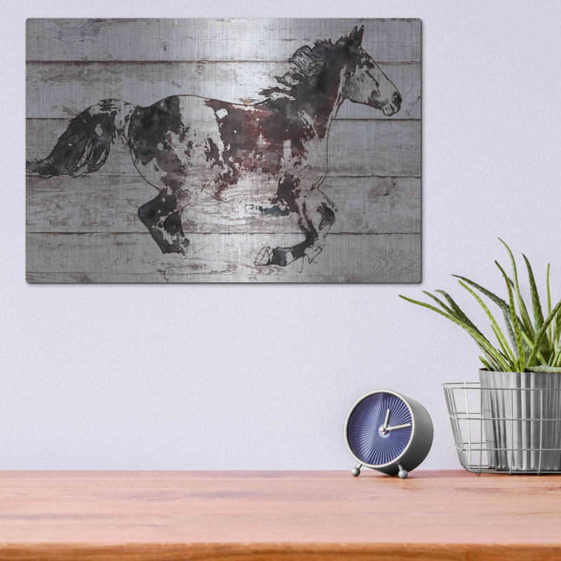 «Cheval arabe qui court» par Irena Orlov, H 12 po x l 16 po