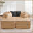 77.2" Teddy Fabric Boneless Sofa Bed-80218218