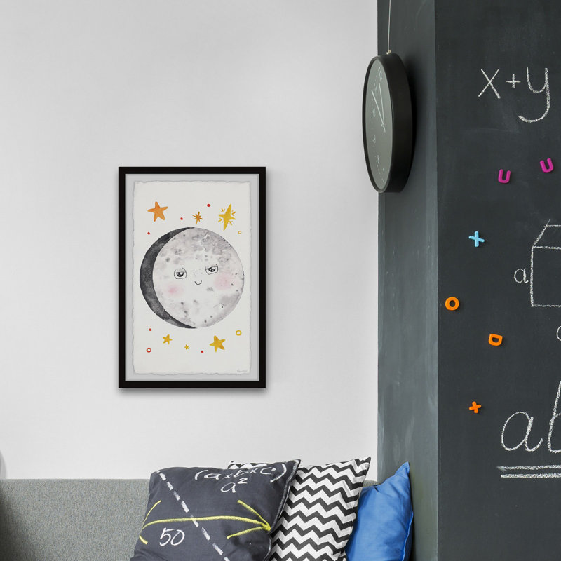 'Shoot For The Moon' Framed Print, 18" H x 12" W x 1.5" D