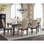 Mobilier de salle à manger de style transitionnel brun grisâtre 1pc
