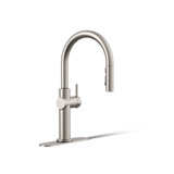 Crue Touchless Pull-Down Kitchen Sink Faucet with Voice Activation and Three-Function Sprayhead