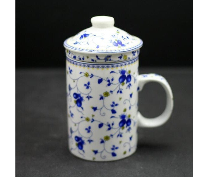Grande tasse en porcelaine avec filtre  Lucama