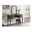 Ensemble de coiffeuse avec tabouret et miroir Bloomberg-2077001240