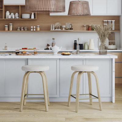 Swivel Upholstered Counter Stool