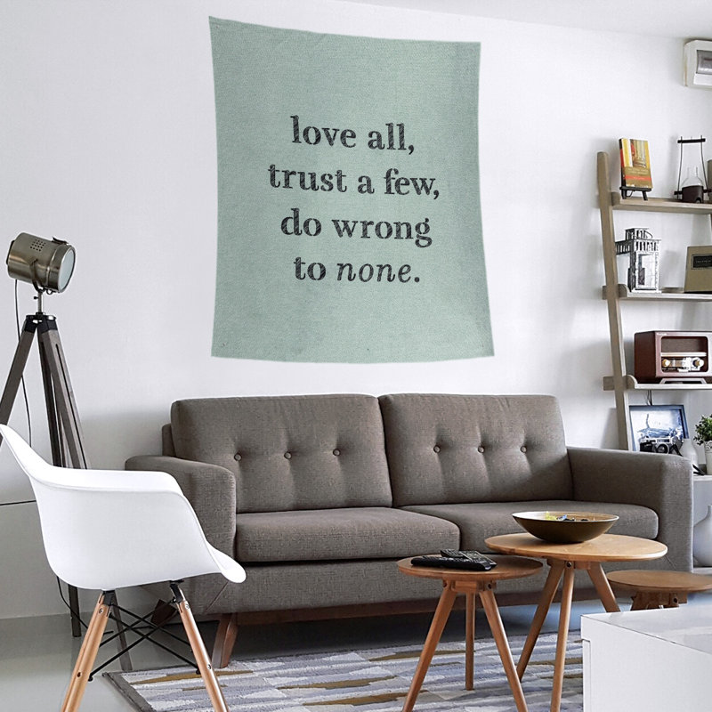 Tapisserie de polyester, pas de citation erronée, H 80 po x l 68 po, Vert / noir