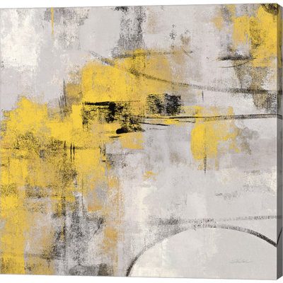 " Stone Gardens II Yellow " by Silvia Vassileva Painting Print