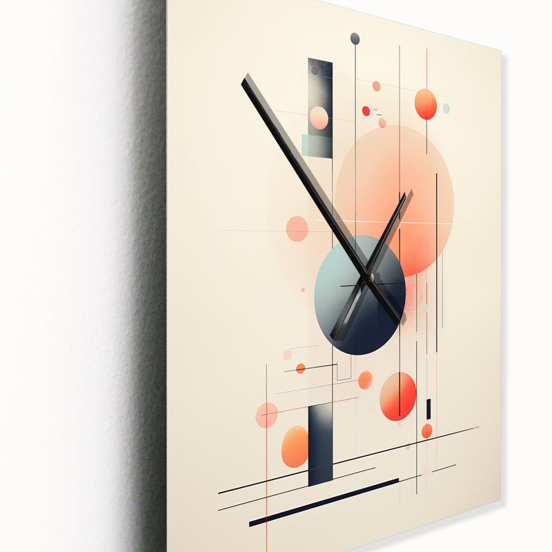 Horloge murale géométrique moderne, H 32 po x l 16 po x P 1 po