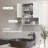 Cabinets Wall Mounted Farmhouse Style with Open &amp; Adjustable Shelves, Off-White Bathroom Storage | MDF | Bathroom-922230315