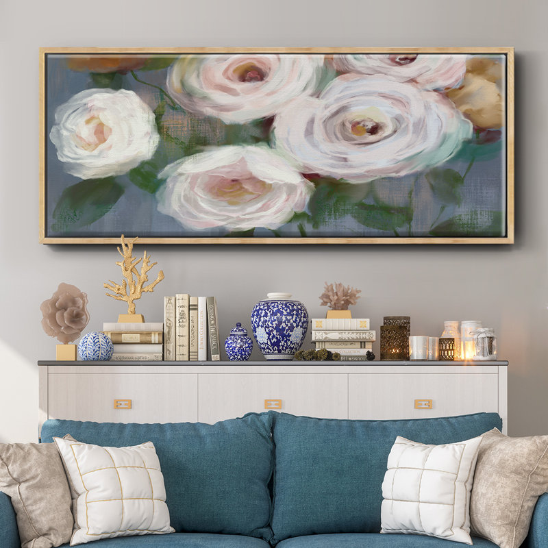 Magical Bouquet- Framed Canvas, 8" H x 20" W