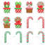 Piquet de jardin Christmas Candy Cane