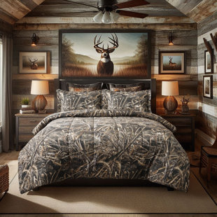 Realtree Max-5 Camo Comforter Set, Premium Microfiber Fabric, Camouflage Bed Set, Super Soft Forest Bedding Set Hunting & Outdoor, Machine Washable