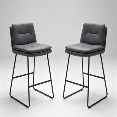 Carena Upholstered Counter Stool with Metal Frame
