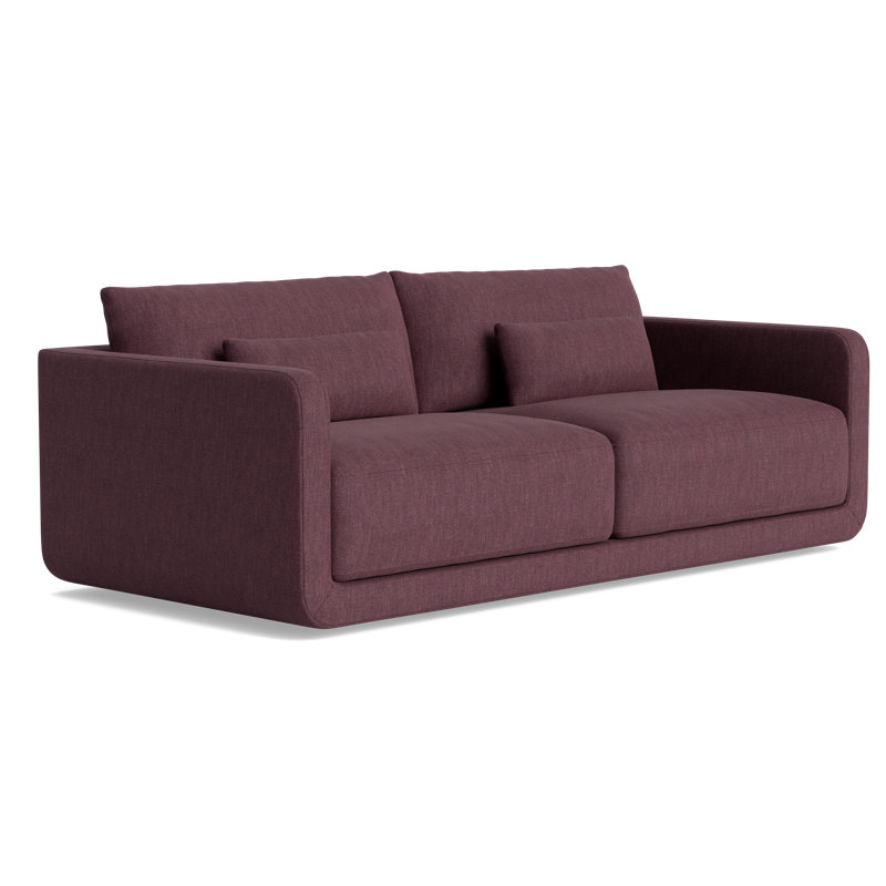 Eva Sofa (85"), Performance Weave - Aubergine