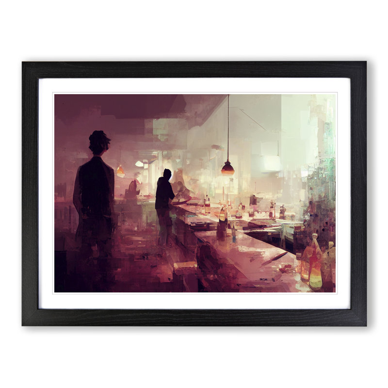 Cocktail Bar Vol.2 - Framed Print, Black, 46cm H x 64cm W x 2cm D