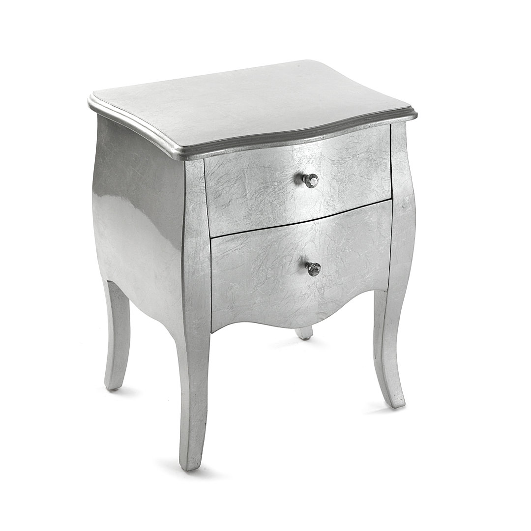 Willa Arlo Interiors Nachttisch Samara Farbe: Silber