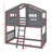 House-Style Bunk Bed With Built-In Ladder-99231143