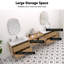 Ensemble de meuble-lavabo flottant 108 po Mellani