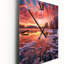 Horloge murale moderne «Exquis Sunshine Over Icy Winter Lake II»-1755313877