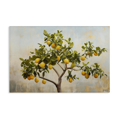 Lemon Tree Branches Canvas Wall Art by RB