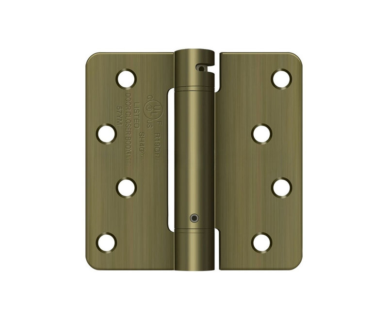 64'' x 64'' Steel Surface Mount Hinge, Antique Brass