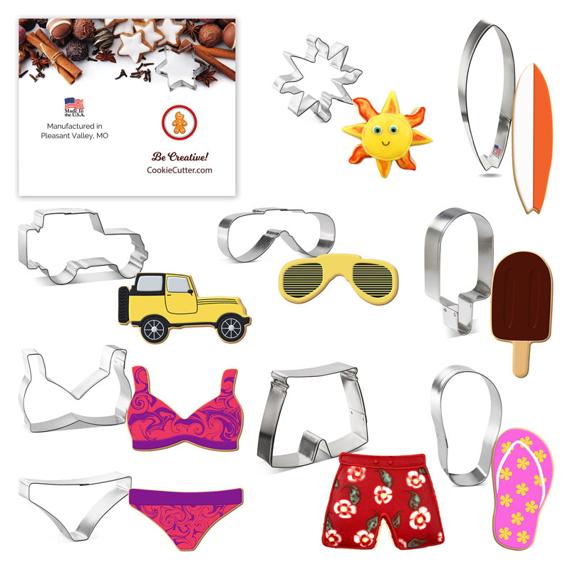 CookieCutter.com 9 -Piece Non-Stick Cookie Cutter
