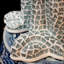 Pièce de décoration léopard en mosaïque moderne
