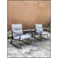 Ensemble de conversation d'extérieur 2 personnes avec coussins, chaise simple, table Shanari-367236874