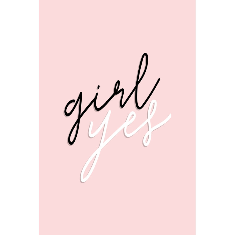 GRL PWR V by Anna Hambly - Typography Print, 76cm H x 51cm W, Wrapped Canvas