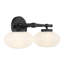 Éclairage pour salle de bain 2 lumières Savoy House Barrow en noir mat-28613330-28613340-28613342