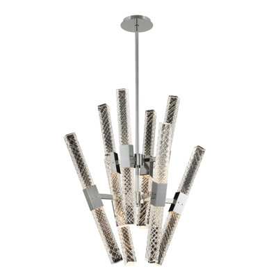 Apollo 1 LT Chrome/Clear Chandelier Allegri