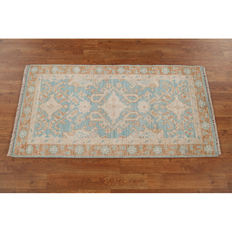 One-of-a-Kind 2'x 3'11" New Age Wool Area Rug in Blue