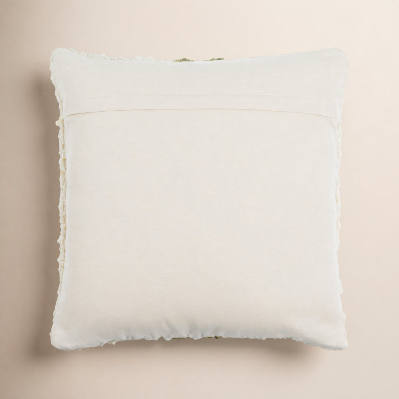 Alivia Striped Throw Pillow, 18" x 18", Pillow Cover Only - No Insert, Olive Green