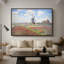 Tulip Fields with the Rijnsburg Windmill, 1886 - Claude Monet, toile tendue avec châssis-132875404-132875407