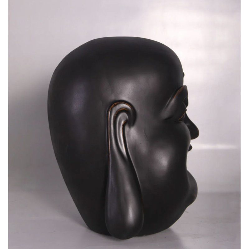 Statue de tête de bouddha joyeux