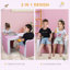 Ensemble de canapé pour enfants 2-en-1 multifonctionnel Ensemble de chaises de table pour tout-petits 2 places Canapé Boîte de rangement souple et robuste-787175157