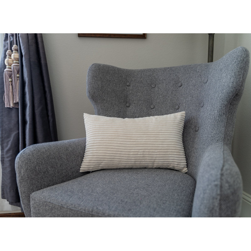  Ensemble de 2 coussins décoratifs avec insertions - Ensemble complet de coussins décoratifs 12 po x 20 po, Crème, crème