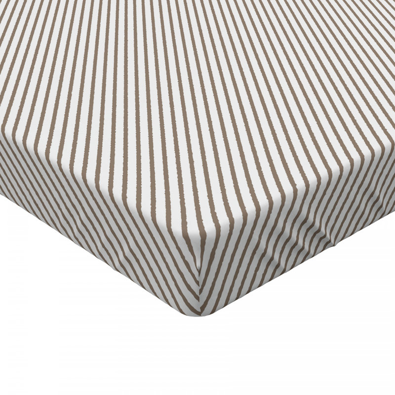 Microfiber Striped Fitted Sheet, Twin Fitted Sheet