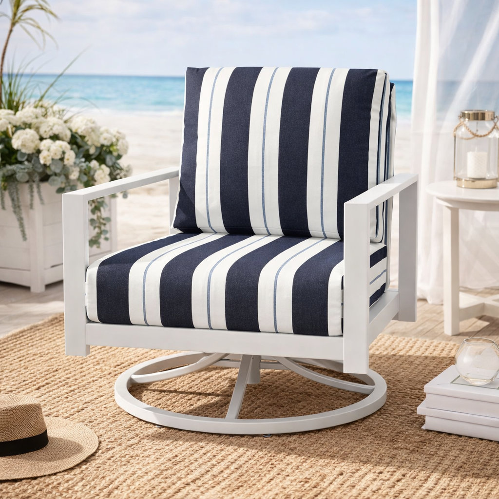 Amala 25" Sunbrella® Seat and Back Cushion, Sunbrella Relate Harbor