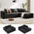 Boneless 105.5 ''Modular Sectional Sofa Couches L-Shape Couch 3 Seat Modular Sofa Memory Foam Sectional Couches For Living Room-2108678038-2088071506