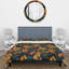 Ensemble de housse de couette jaune à feuilles d'automne rustiques-475964297