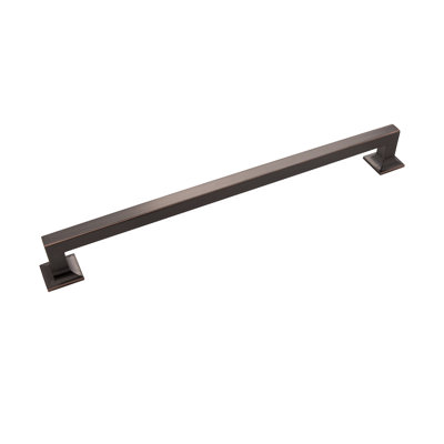 Studio Collection Pull - 12" Center to Center Cabinet Pull Oil-Rubbed Bronze Highlighted - Transitional Hardware for Drawers & Cabinets