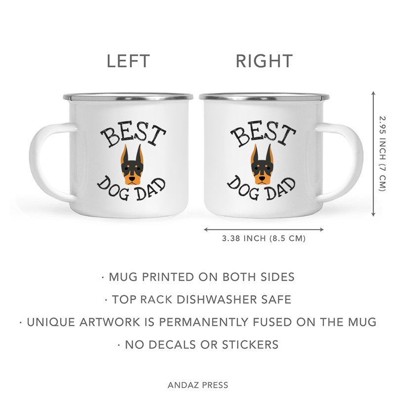 Grande tasse à café « Best Dog Dad », Doberman