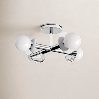 Allegra Glass Semi Flush Mount