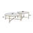 Zaidee Marble Top & Nickel Finish Nesting Table Set