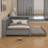 Modern L-Shaped Storage Daybed: Wooden Design, Twin Trundle, Shelves, USB Charging Station & Platform Frame | No Box Spring Required (Girls, Boys, Teens)-1454600122