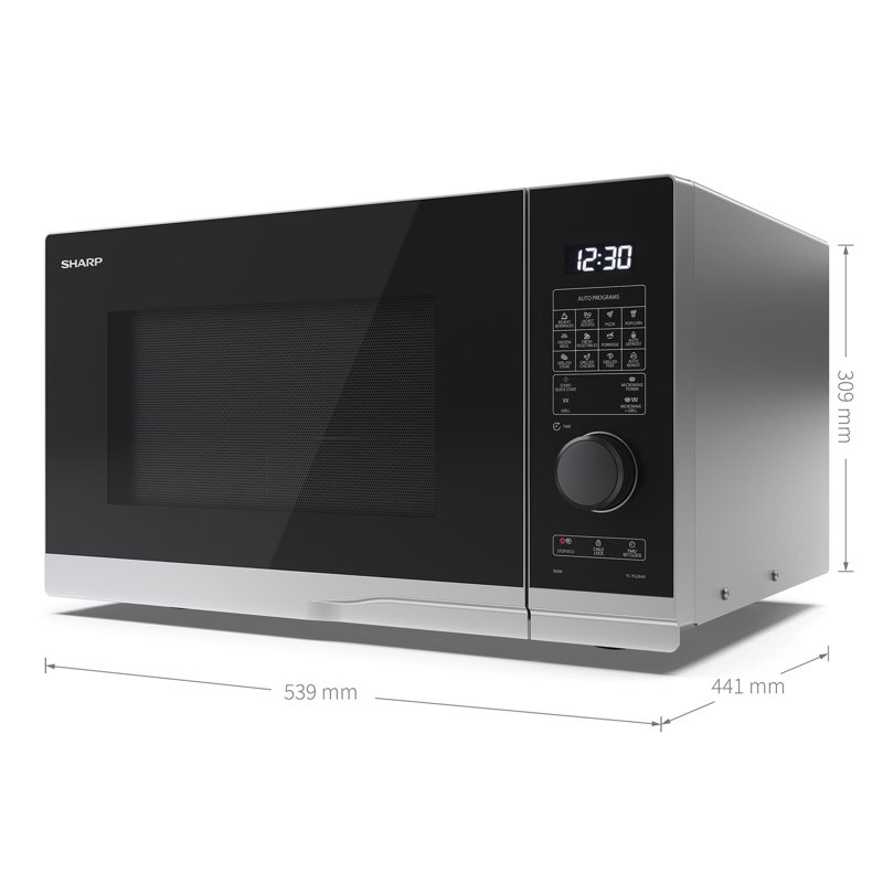 20L 800w Solo Microwave Black